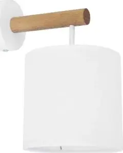 Wall Light TK_LIGHTING DEVA WHITE 4108 — single-arm indoor wall lamp, white finish