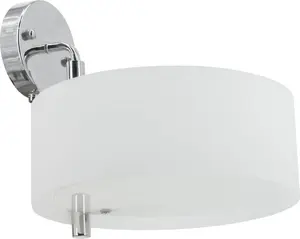 Sienas lampa Mdeco ELMDRS8006/1 8C metāla sienas gaismeklis loft hroma balta