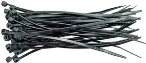 Kabeļu saite Ergom TK melna 120 x 5 mm 100 gab.