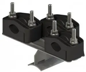 Pole U‑bolt Triple Mount ALPAR U‑1 (model U1032) for fastening to poles