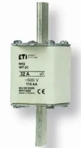 Fuse insert ETI NH2/WT-2C 004139395 gF 100A 500V fast