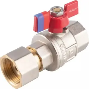Кран шаровой с полушру́бунком FERRO F-Power KFPM1SG 1/2" — запорный клапан для сантехники