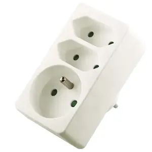 Розетка EMOS P0025, белая, корпус пластик, IP20, 250 В, 10 А