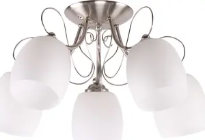 Griestu lampa Candellux 35-79251, hromēta apdare, viesistabai