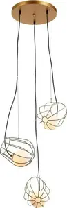 Ceiling lamp Italux Melisa MDM-3942/3 GD, 3-light, gold finish