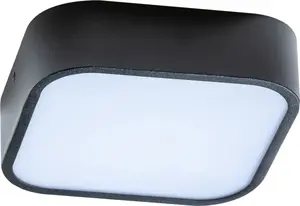 Потолочный светильник Azzardo LUCIE LED Ready AZ4146 — современный черный плафон, LED-ready