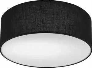 Потолочный светильник LAMKUR Vivian 48444 — 1×60W E27, круглый, чёрно-белый