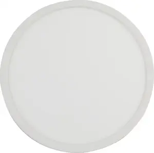 Потолочная лампа TK_LIGHTING Aqua White Medium 6902 — круглый накладной светильник с встроенным выключателем, 1x36W LED, 3000/4000/6500K, белый