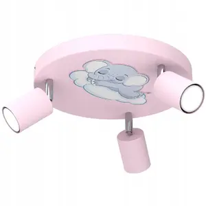 Griestu lampa Luminex Fun 9385 — 3×8W GU10, rozā