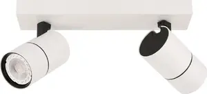 Ceiling lamp Italux Laconi SPL-2813-2B-WH — white spot fixture, 2-light