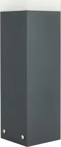 Садовый столбик-фонарь Suma SU-MA Cube Max CB-MAX 400 DG, серый, IP44