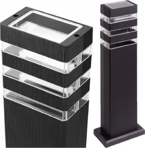 Outdoor Garden Post Light ECOLIGHT2 SO-40 EC79419 — 1×35W GU10, IP44, 230V, black