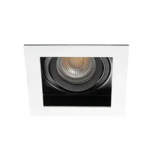 Griestu lampa Kanlux 26720 GX5.3 10W 220–240V alumīnija korpuss IP20 melna/balta