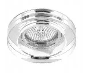 Встраиваемый галогенный светильник GREENLUX FAROFORM Crystal Glass-R FF002012.0 MR16 1x50W GU5.3 прозрачный/зеркальный