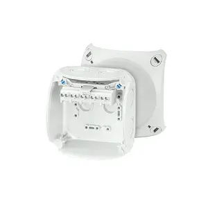Коробка распаечная Helsen KF 0404 G — поли карбонат, 104×104×70 мм, серый