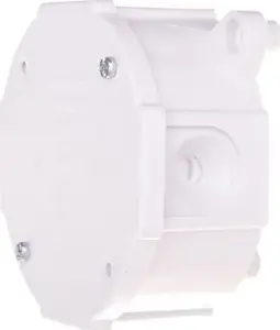 Монтажная подрозетник Simet 85×40 мм пластик IP44 белый (85 мм, 40 мм) 83013006