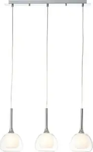 Pendant lamp Brilliant Hadan 85573/15 – modern transparent triple suspension light