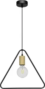 Pakarināmā griestu lampa SPOT Light CARSTEN 1652174 — ozolkoka apdare, brūna