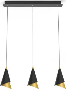 Подвесной светильник Italux Raalto PND-433128-2 — черный LED