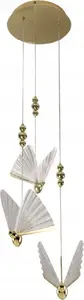 Pakarināma lampa Light Prestige Mariposa LP-1715/3P — 3×24W LED CCT 3000/4000/6000K, zelta krāsa