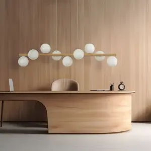 Pakaramā lampa TKKRYWULT ESTERA WOOD 5906 — pakaramais apgaismojums, koka apdare