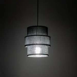 Pakaramais lukturis TKKRYWULT Calisto 5306, 1x E27 ligzda, maks. 15W, melns