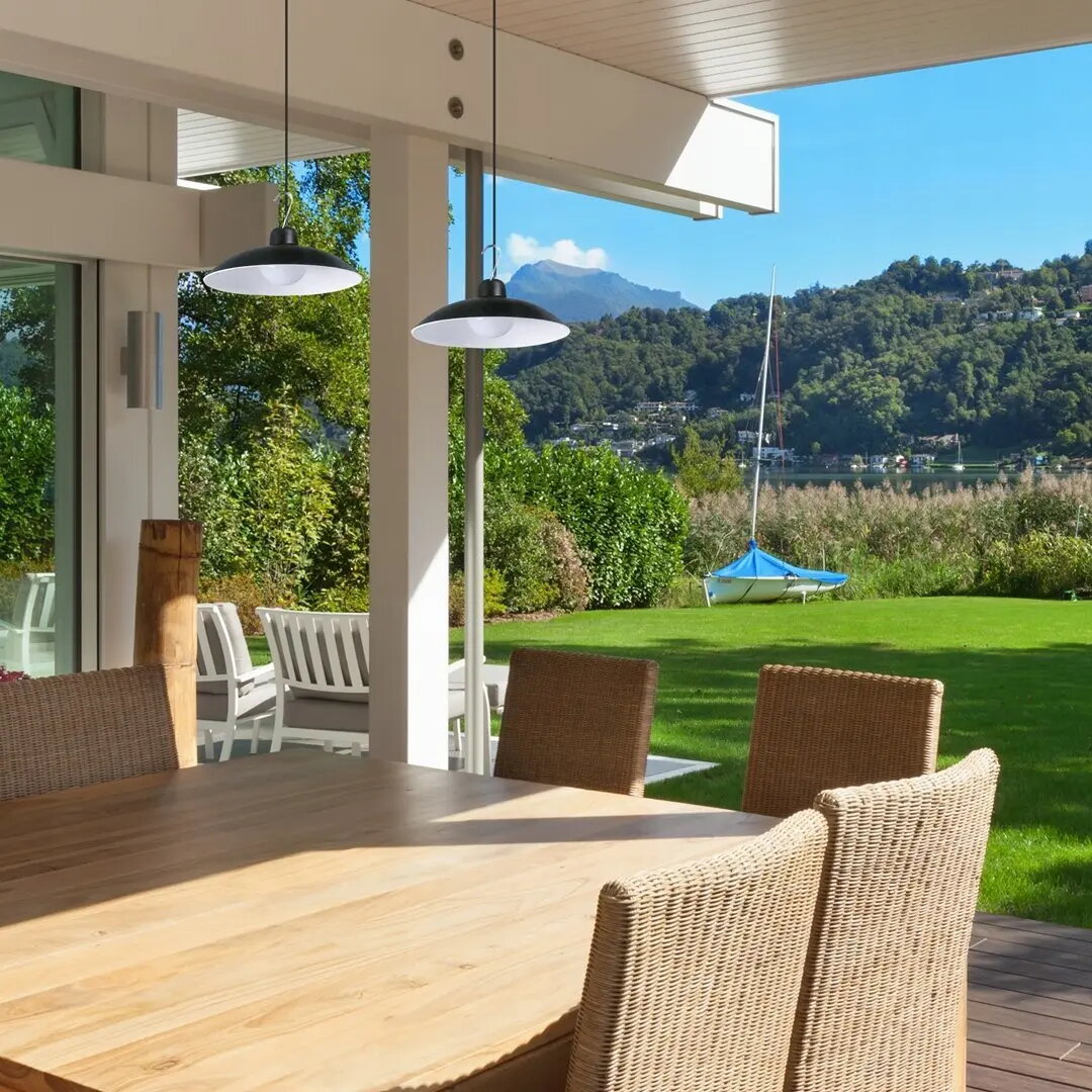 Table and pendant lamps