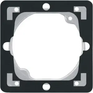 Wall plate/switch cover Ospel ZU-1Y, white, IP44, 70×70 mm