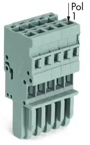 Клеммная колодка Wago 769-110, 10 позиций, серый