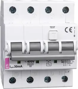 УЗО-автомат 4P 20A B 30 мА тип AC, Eti-Polam KZS-4M (002174005)