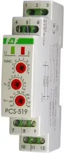 Laika relejs FF PCS-519 12V 2P 8A 0,1s–576h daudzfunkcionāls (12V AC/DC)