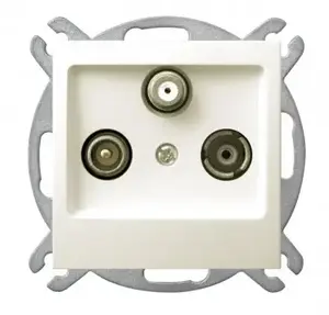 Socket outlet Ospel GPA-YS/m/27 — IP20, 71×71×38 mm