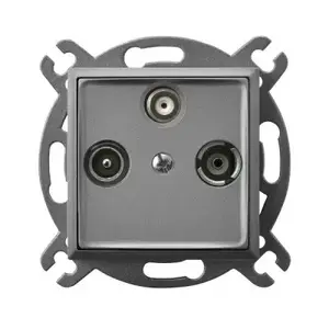 Sienas rozete Ospel GPA-US/m/70 pelēka, IP20, 71×71×38 mm
