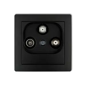 Розетка Karlik 12DGSN, одинарная накладная/встраиваемая, степень защиты IP20