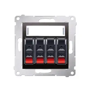 Socket outlet Kontakt‑Simon DGL34.01/48, anthracite, plastic housing, IP20, 75×75×48 mm