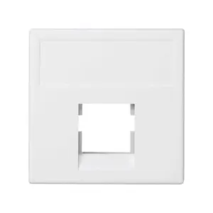 Wall plate / switch cover Kontakt-Simon Simon K076/9 — White, RJ-45 socket