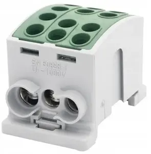 Terminal connector Pozostali F-ELEKTRO 125A-3 for Al/Cu conductors (1x35, 2x25) IP20 green