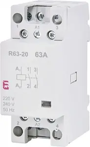 Modular Contactor ETI 002463482 63A 2 NO 2-module 2-pole R 63-20 230V