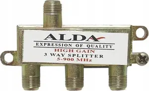 LechPol 3-Way Satellite Splitter ZLA0371 LX5109 AL — coax SAT signal distribution