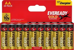 Battery Toshiba AA LR6 1.5V EN-EG-462739 (pack of 20) EVEREADY GOLD by ENERGIZER