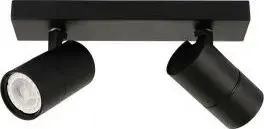 Потолочный светильник Italux Laconi SPL-2813-2B-BL — металлический спот LED Ready, 2 плафона, чёрный
