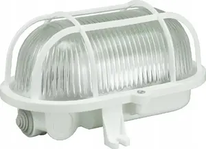 Griestu lampa PAWBOL Owal100 D.3155 100W E27 IP44 balta — kanāla lampa