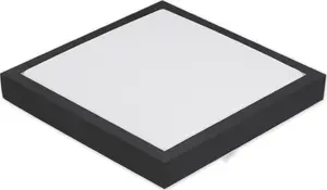 Griestu lampa LVT Solen 4344 — 1x18W LED, 4000K, 1260 lm, melni/balts
