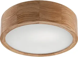 Потолочный светильник LAMKUR Evaline 49441 IP54, 1x60W E27, дуб