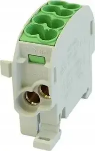 Sadales sliede 1-polarā kombinētā 100A Simet SCB 25-Cu vadiem 4×2,5–25 mm² zaļa