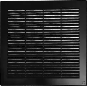 Ventilation grille AWENTA Tru TRU10CZ — black protective wall/duct cover
