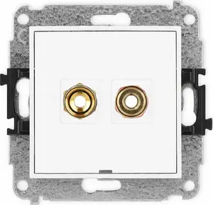 Speaker binding post Karlik MGGBO-4 single banana-type terminals, gold-plated, red and black, screw, 4 mm²