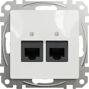 Schneider Electric GN.KOMP.2XR45 6UTP balts Sedna Des — 2x RJ45 6P6C tīkla rozete