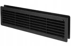 Ventilācijas režģis AWENTA T15CZ melns iekšdurvīm