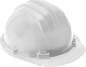 Safety Helmet No name HT5K180 white — protective headgear, basic industrial hard hat
